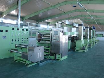 Full-automatic coating machine of champaign of Japan