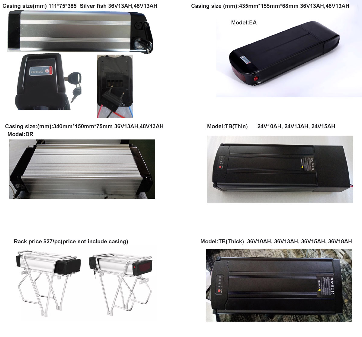e bike battery price list